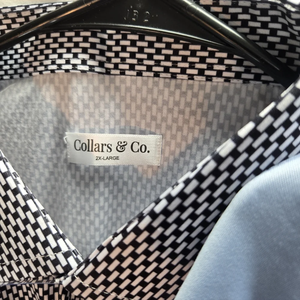 Lot of 4 Collars and Co Men's Size 2XL Polo Dress Shirts New with Tags. - Picture 3 of 7